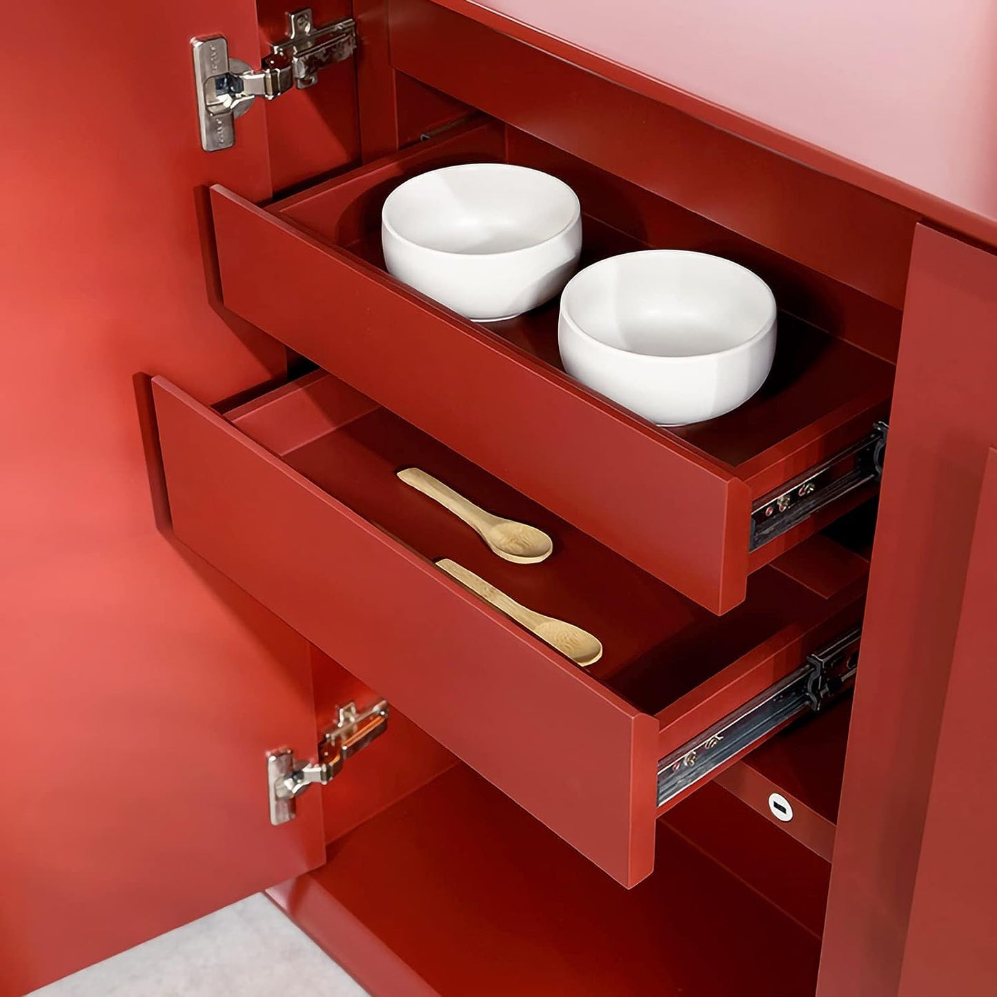 Matte Red Peel and Stick Wallpaper