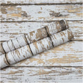 White and Brown Wood Wallpaper Vintage 17.3"x78.8" Distressed Light Wood Contact Paper Peel and Stick Wallpaper Self Adhesive Removable Wall Paper Shiplap Wood Grain Contact Paper for Cabinets Vinyl