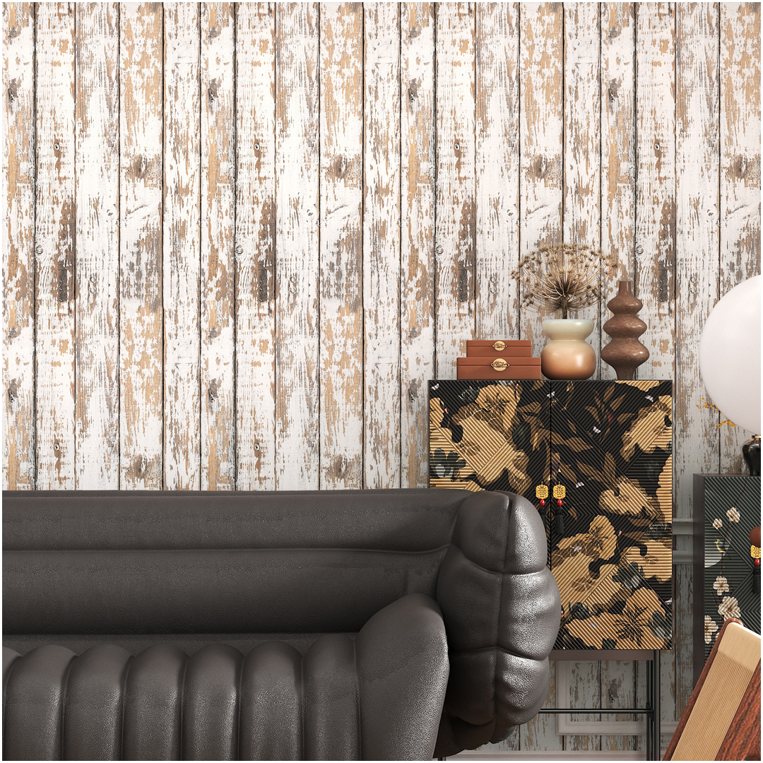 White and Brown Wood Wallpaper